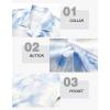 imageELETOP Mens Hawaiian Shirt Quick Dry Tropical Beach Shirts Short Sleeve Aloha Holiday Casual Cuban Shirts253 Tie Dye Blue
