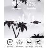 imageELETOP Mens Hawaiian Shirt Summer Stretch Short Sleeve Tropical Beach Button Down Casual ShirtM030 Coconut Tree White