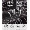 imageELETOP Mens Hawaiian Shirt Summer Stretch Short Sleeve Tropical Beach Button Down Casual ShirtM032 Palm Leaf Black