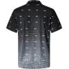 imageELETOP Mens Hawaiian Shirt Summer Stretch Short Sleeve Tropical Beach Button Down Casual ShirtM045 Gradient Black