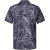 imageELETOP Mens Hawaiian Shirt Summer Stretch Short Sleeve Tropical Beach Button Down Casual ShirtM046 Navy Blue
