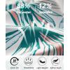 imageELETOP Mens Hawaiian Shirt Summer Stretch Short Sleeve Tropical Beach Button Down Casual ShirtM047 Palm Leaf White