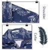 imageELETOP Mens Hawaiian Shirts Short Sleeve Floral Beach Shirts Button Down Tropical Aloha Vacation Shirts036 Hawaii Blue