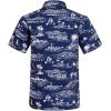 imageELETOP Mens Hawaiian Shirts Short Sleeve Floral Beach Shirts Button Down Tropical Aloha Vacation Shirts036 Hawaii Blue
