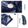 imageELETOP Mens Hawaiian Shirts Short Sleeve Floral Beach Shirts Button Down Tropical Aloha Vacation Shirts036 Hawaii Blue