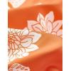imageELETOP Mens Hawaiian Shirts Short Sleeve Floral Beach Shirts Button Down Tropical Aloha Vacation Shirts045 Floral Orange