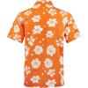 imageELETOP Mens Hawaiian Shirts Short Sleeve Floral Beach Shirts Button Down Tropical Aloha Vacation Shirts045 Floral Orange
