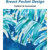 imageELETOP Mens Hawaiian Shirts Short Sleeve Floral Beach Shirts Button Down Tropical Aloha Vacation Shirts144 Green