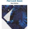 imageELETOP Mens Hawaiian Shirts Short Sleeve Floral Beach Shirts Button Down Tropical Aloha Vacation Shirts200 Ink Leaf Dark Blue