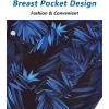 imageELETOP Mens Hawaiian Shirts Short Sleeve Floral Beach Shirts Button Down Tropical Aloha Vacation Shirts200 Ink Leaf Dark Blue