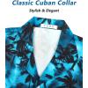 imageELETOP Mens Hawaiian Shirts Short Sleeve Floral Beach Shirts Button Down Tropical Aloha Vacation Shirts202 Coconut Tree Blue