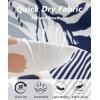 imageELETOP Mens Hawaiian Shirts Short Sleeve Floral Beach Shirts Button Down Tropical Aloha Vacation Shirts206 Leaf Blue White