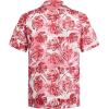 imageELETOP Mens Hawaiian Shirts Short Sleeve Floral Beach Shirts Button Down Tropical Aloha Vacation Shirts234 Palm Leaf Pink