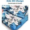 imageELETOP Mens Hawaiian Shirts Short Sleeve Floral Beach Shirts Button Down Tropical Aloha Vacation Shirts238 Flamingo Flower Blue