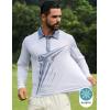 imageELETOP Mens Long Sleeve Polo Shirts with Collar Classic Button Performance Moisture Wicking Dry Fit Casual Golf Shirt for Men092 Star Grey White