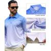 imageELETOP Mens Long Sleeve Polo Shirts with Collar Classic Button Performance Moisture Wicking Dry Fit Casual Golf Shirt for Men096 Gradient Blue