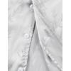 imageELETOP Mens Hawaiian Shirts Summer Imitated Silk Jacquard Shirts Short Sleeve Casual Beach ShirtsM049 Silver Grey