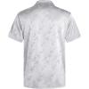 imageELETOP Mens Hawaiian Shirts Summer Imitated Silk Jacquard Shirts Short Sleeve Casual Beach ShirtsM049 Silver Grey