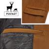 imageELETOP Mens Trench Coat Long Wool Coat1801 Camel