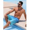 imageELETOP Mens Swim Trunks Quick Dry Bathing Suit Swimming Board Shorts Mesh Lining Beach Swimwear464 Flower Gradient Blue