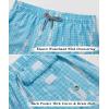 imageELETOP Mens Swim Trunks Quick Dry Bathing Suit Swimming Board Shorts Mesh Lining Beach Swimwear466 Grid Gradient Blue
