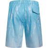 imageELETOP Mens Swim Trunks Quick Dry Bathing Suit Swimming Board Shorts Mesh Lining Beach Swimwear466 Grid Gradient Blue