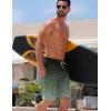 imageELETOP Mens Swim Trunks Quick Dry Bathing Suit Swimming Board Shorts Mesh Lining Beach Swimwear467 Leaf Gradient Gray