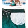 imageELETOP Mens Swim Trunks Quick Dry Bathing Suit Swimming Board Shorts Mesh Lining Beach Swimwear468 Leaf Gradient Green