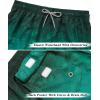 imageELETOP Mens Swim Trunks Quick Dry Bathing Suit Swimming Board Shorts Mesh Lining Beach Swimwear468 Leaf Gradient Green