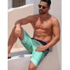 imageELETOP Mens Swim Trunks Quick Dry Bathing Suit Swimming Board Shorts Mesh Lining Beach Swimwear490 Stripe Green