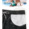 imageELETOP Mens Swim Trunks Quick Dry Bathing Suit Swimming Board Shorts Mesh Lining Beach Swimwear505 Line Black