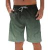 imageELETOP Mens Swim Trunks Quick Dry Bathing Suit Swimming Board Shorts Mesh Lining Beach Swimwear467 Leaf Gradient Gray