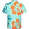 imageELETOP Mens Hawaiian Shirt Tropical Beach Shirts Short Sleeve Aloha Floral Vacation Button Down Shirts069 Light Green