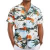 imageELETOP Mens Hawaiian Shirt Tropical Beach Shirts Short Sleeve Aloha Floral Vacation Button Down Shirts006 Tropical Print