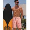 imageELETOP Mens Swim Trunks Quick Dry Bathing Suit Swimming Board Shorts Mesh Lining Beach Swimwear489 Orange Pink
