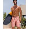 imageELETOP Mens Swim Trunks Quick Dry Bathing Suit Swimming Board Shorts Mesh Lining Beach Swimwear489 Orange Pink