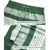 imageELETOP Mens Swim Trunks Quick Dry Bathing Suit Swimming Board Shorts Mesh Lining Beach Swimwear506 Stripe Green White