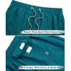 imageELETOP Mens Swim Trunks Quick Dry Bathing Suit Swimming Board Shorts Mesh Lining Beach Swimwear508 Grid Dark Green