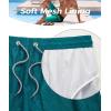 imageELETOP Mens Swim Trunks Quick Dry Bathing Suit Swimming Board Shorts Mesh Lining Beach Swimwear508 Grid Dark Green