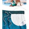 imageELETOP Mens Swim Trunks Quick Dry Bathing Suit Swimming Board Shorts Mesh Lining Beach Swimwear514 Palm Leaf Gradient Blue