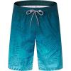 imageELETOP Mens Swim Trunks Quick Dry Bathing Suit Swimming Board Shorts Mesh Lining Beach Swimwear514 Palm Leaf Gradient Blue