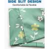 imageELETOP Mens Hawaiian Shirt Tropical Beach Shirts Short Sleeve Aloha Floral Vacation Button Down Shirts261 Small White Flowers Green
