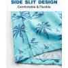 imageELETOP Mens Hawaiian Shirt Tropical Beach Shirts Short Sleeve Aloha Floral Vacation Button Down Shirts267 Blue Coconut Tree