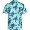 imageELETOP Mens Hawaiian Shirt Tropical Beach Shirts Short Sleeve Aloha Floral Vacation Button Down Shirts269 Blue Leaf
