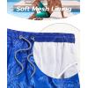 imageELETOP Mens Swim Trunks Quick Dry Bathing Suit Swimming Board Shorts Mesh Lining Beach Swimwear529 Palm Gradient Blue