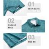 imageELETOP Mens Polo Shirts Short Sleeve Golf Shirts Moisture Wicking Dry Fit Print Performance Golf Polos for Men Collared Shirt140 Dark Green