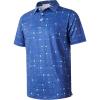 imageELETOP Mens Polo Shirts Short Sleeve Golf Shirts Moisture Wicking Dry Fit Print Performance Golf Polos for Men Collared Shirt141 Square Dark Blue