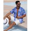 imageELETOP Mens Hawaiian Shirt Tropical Beach Shirts Short Sleeve Aloha Floral Vacation Button Down Shirts255 Purple Flowers