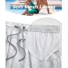 imageELETOP Mens Swim Trunks Quick Dry Bathing Suit Swimming Board Shorts Mesh Lining Beach Swimwear525 Palm Leaf Light Grey