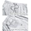 imageELETOP Mens Swim Trunks Quick Dry Bathing Suit Swimming Board Shorts Mesh Lining Beach Swimwear525 Palm Leaf Light Grey